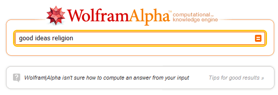 Wolfram Alpha on Religion Wolfram Alpha on Religion