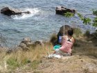 Artist Painting the Art